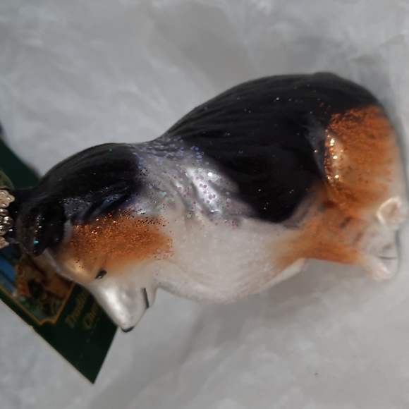Sheltie Pet Dog Puppy Animal Old World Christmas Glass Ornament Breeder NWT - Picture 2 of 6